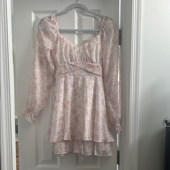 thirty/thirty Dresses & Skirts - Floral Pink and White Dress